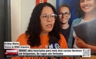 SENAC abre inscri&ccedil;&otilde;es para mais dois cursos t&eacute;cnicos em Ariquemes &ndash; As vagas s&atilde;o limitadas &ndash; V&Iacute;DEO