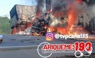Grave acidente envolvendo tr&ecirc;s carretas &eacute; registrado na BR&ndash;364 pr&oacute;ximo a entrada de cacaul&acirc;ndia &ndash; V&Iacute;DEO