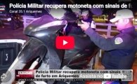 Pol&iacute;cia Militar recupera motoneta com sinais de furto em Ariquemes &ndash; V&Iacute;DEO