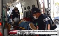 SAMU socorre duas v&iacute;timas ap&oacute;s queda de motocicleta na RO&ndash;257 em Ariquemes &ndash; V&Iacute;DEO