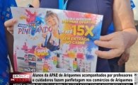 Alunos da APAE de Ariquemes realizam panfletagem da campanha Pintando o 7 em com&eacute;rcios com apoio de professores e cuidadores &ndash; V&Iacute;DEO