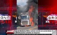 Corpo de Bombeiros controla inc&ecirc;ndio em carreta bitrem na BR&ndash;364 pr&oacute;ximo ao Bambu &ndash; V&Iacute;DEO