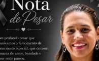 Nota de Pesar pelo falecimento de Elisangela Gomes Vieira propriet&aacute;ria do Orquid&aacute;rio Pai e Filho em Ariquemes