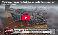 Temporal causa destrui&ccedil;&atilde;o na tarde desta segunda&ndash;feira em Ariquemes &ndash; LIVE: ESTAMOS NO AR! PROGRAMA BRONCA DA PESADA