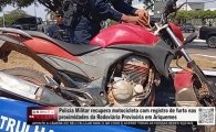 Pol&iacute;cia Militar recupera motocicleta com registro de furto nas proximidades da Rodovi&aacute;ria Provis&oacute;ria &ndash; V&Iacute;DEO