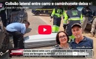 Colis&atilde;o lateral entre carro e caminhonete deixa v&iacute;tima fatal presa em ferragens no KM&ndash;557 da BR&ndash;364 &ndash; V&Iacute;DEO