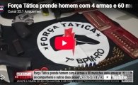 For&ccedil;a T&aacute;tica prende homem com 4 armas e 60 muni&ccedil;&otilde;es ap&oacute;s amea&ccedil;ar ex&ndash;companheira em Alto Para&iacute;so &ndash; LIVE: ESTAMOS NO AR! PROGRAMA BRONCA DA PESADA