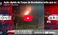 A&ccedil;&atilde;o r&aacute;pida do Corpo de Bombeiros evita que resid&ecirc;ncia seja consumida por inc&ecirc;ndio em Ariquemes &ndash; LIVE: ESTAMOS NO AR! PROGRAMA BRONCA DA PESADA
