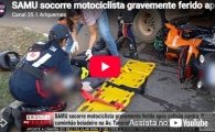 SAMU socorre motociclista gravemente ferido ap&oacute;s colis&atilde;o contra caminh&atilde;o boiadeiro em Ariquemes &ndash; LIVE: ESTAMOS NO AR! PROGRAMA BRONCA DA PESADA