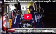 Motociclista fica em estado grav&iacute;ssimo ap&oacute;s colis&atilde;o com carreta na BR&ndash;364 em Ariquemes &ndash; LIVE: ESTAMOS NO AR! PROGRAMA BRONCA DA PESADA
