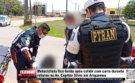 Motociclista fica ferida ap&oacute;s colidir com carro durante retorno na Av. Capit&atilde;o S&iacute;lvio em Ariquemes &ndash; V&Iacute;DEO