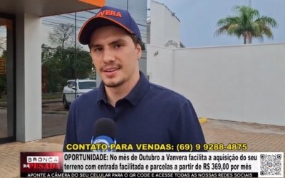 OPORTUNIDADE: No m&ecirc;s de Outubro a Vanvera facilita a aquisi&ccedil;&atilde;o do seu terreno com entrada facilitada e parcelas a partir de R$ 369,00 por m&ecirc;s &ndash; V&Iacute;DEO