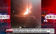Corpo de Bombeiros evita que resid&ecirc;ncia seja destru&iacute;da por inc&ecirc;ndio no Bairro Colonial &ndash; V&Iacute;DEO