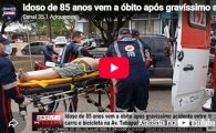 Idoso de 85 anos vem a &oacute;bito ap&oacute;s grav&iacute;ssimo acidente entre carro e bicicleta em Ariquemes &ndash; LIVE: ESTAMOS NO AR! PROGRAMA BRONCA DA PESADA