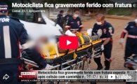 Motociclista fica gravemente ferido com fratura exposta ap&oacute;s colis&atilde;o com caminh&atilde;o na BR&ndash;421 &ndash; LIVE: ESTAMOS NO AR! PROGRAMA BRONCA DA PESADA