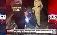 Bombeiros Civis resgatam mulher perdida em &aacute;rea de mata no Parque Bot&acirc;nico em Ariquemes &ndash; V&Iacute;DEO