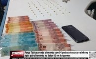 For&ccedil;a T&aacute;tica prende elemento com 54 pedras de crack e dinheiro ap&oacute;s patrulhamento no Setor 02 em Ariquemes &ndash; V&Iacute;DEO