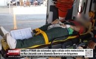 SAMU e PTRAN s&atilde;o acionados ap&oacute;s colis&atilde;o entre motocicletas na Rua Jacund&aacute; com a Alameda Bem&ndash;te&ndash;vi em Ariquemes &ndash; V&Iacute;DEO