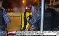 Motociclista foge da Pol&iacute;cia e colide com viatura e acaba detido com 38 por&ccedil;&otilde;es de Maconha &ndash; V&Iacute;DEO
