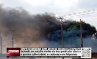 Inc&ecirc;ndio em entulho dentro de &aacute;rea particular alastra e queima colheitadeira estacionada em Ariquemes &ndash; CORPO DE BOMBEIROS EVITA QUE FOGO CHEGASSE AO DEP&Oacute;SITO