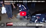 Motociclista de 33 anos morre ap&oacute;s colis&atilde;o com carro na BR&ndash;364 em Ariquemes &ndash; LIVE: ESTAMOS NO AR! PROGRAMA BRONCA DA PESADA