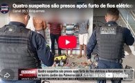 Quatro suspeitos s&atilde;o presos ap&oacute;s furto de fios el&eacute;tricos e ferramentas em Ariquemes &ndash; LIVE: ESTAMOS NO AR! PROGRAMA BRONCA DA PESADA