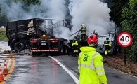 Motorista morre carbonizado ap&oacute;s colis&atilde;o entre ve&iacute;culos na BR&ndash;364 nesta quarta feira em RO