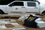 Polícia apreende drogas em veículo com brasão do Exército Brasileiro