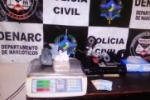 PORTO VELHO: Polícia Civil, através do Denarc, cumpre mandado de busca e prende em flagrante acusado de tráfico de drogas