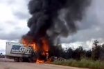 JACY PARANÁ: Grave acidente envolve caminhão da Gazin e carro pequeno na BR 364 – VÍDEO