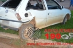 ARIQUEMES: Acidente na Av. Jaru deixa veículo com grandes avarias