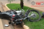ARIQUEMES: Motociclista fratura a perna para evitar colisão com camionete na Avenida Jamari