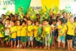 ARIQUEMES: Escola Aldemir Lima Catanhede e Grupos Cantantes celebram inicio da Copa do Mundo