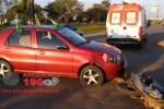 ARIQUEMES: Motociclista fica ferida após grave colisão com um carro na Avenida Capitão Silvio