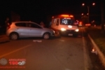 ARIQUEMES: Motorista capota veículo na Av. Tancredo Neves