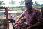 Equipe de Ariquemes conhece plantio de uvas em Presidente Médici