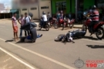 ARIQUEMES: Carro entra na frente de moto na Avenida Canaã – Mulher fica ferida