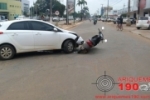 ARIQUEMES: Motociclista fica ferido em acidente de trânsito na Av. Tancredo Neves