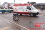 ARIQUEMES: Homem fica ferido após acidente de trânsito na Av. Jamari
