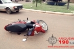 ARIQUEMES: Cinquentinha colide com Biz em rotatória na Av. Tancredo Neves