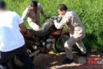 ARIQUEMES: Motociclista sofre acidente na Br–364 e fica gravemente ferido