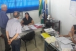 Deputado Adelino e equipe do DEOSP visitam escola Albina Sordi
