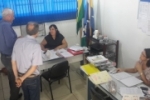 Deputado Adelino e equipe do DEOSP visitam escola Albina Sordi