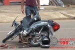 ARIQUEMES: Duas pessoas ficam feridas após colisão entre moto e caminhonete na Av. Jaru