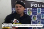 ARIQUEMES: Polícia Militar recupera motocicleta roubada e apreende menores armados