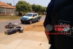 ARIQUEMES: Idoso fica ferido após colisão entre motos no Setor 04