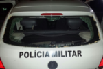 REVOLTA – Familiares de preso destroem viatura policial