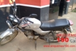 ARIQUEMES: Patrulha Delta recupera moto abandonada no Gérson Néco
