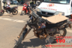 ARIQUEMES: Acidente na Tancredo Neves deixa dois feridos e duas motos apreendidas