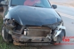 ARIQUEMES: Carros colidem no trevo da BR–364
